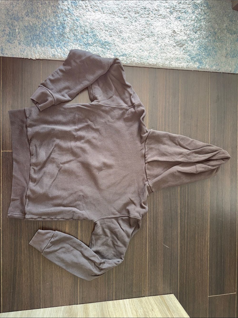 Perfect White Tee Heart Hoodie, small, chocolate brown - Picture 6 of 9